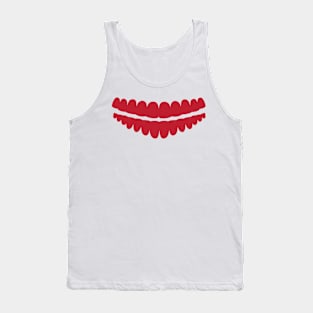 scary teeth face mask Tank Top